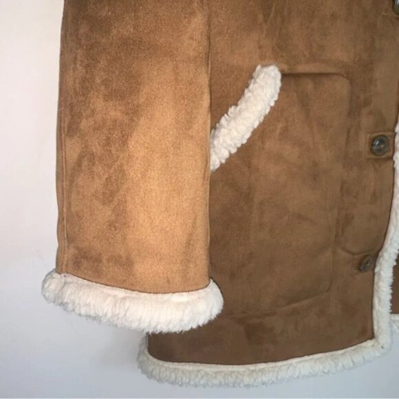 Wilfred Free Aritzia Ranch Jacket Faux Suede Sherpa M - Picture 9 of 13